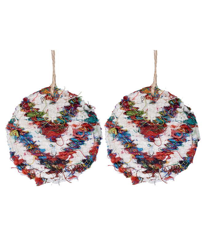 Sustainable Fabric Ornaments (Multi) - TGW