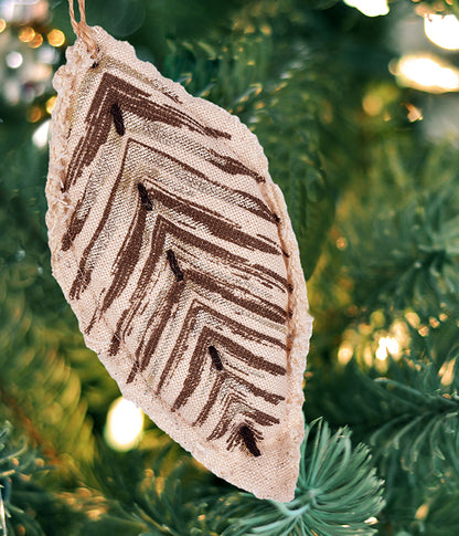 Sustainable Fabric Ornaments Leaf (Forest Green) - TGW