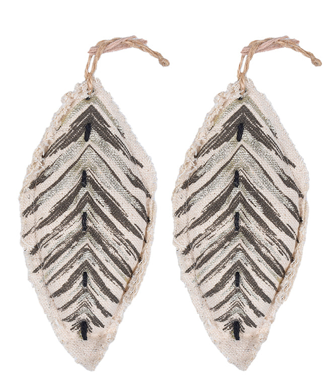 Sustainable Fabric Ornaments Leaf (Forest Green) - TGW