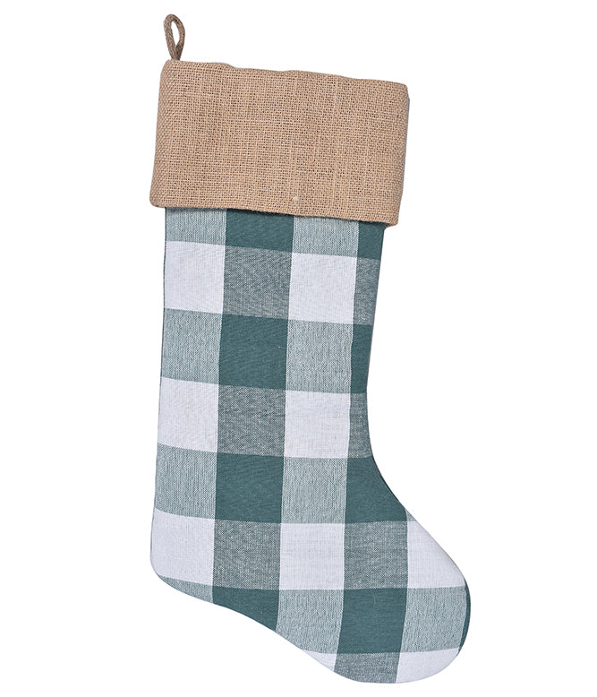 Holiday Stockings (Green & White Check) - TGW