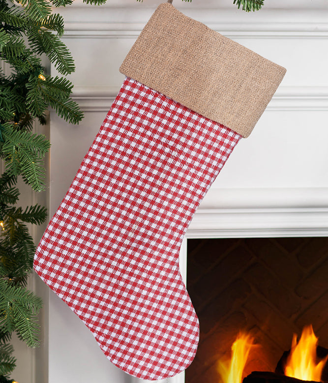 Holiday Stockings (Red & White Check) - TGW