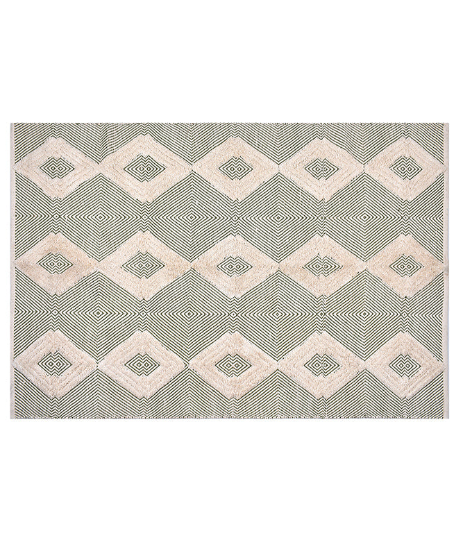 Rhomb Tuft Wo-Metric Rug (Olive) LARGE - TGW