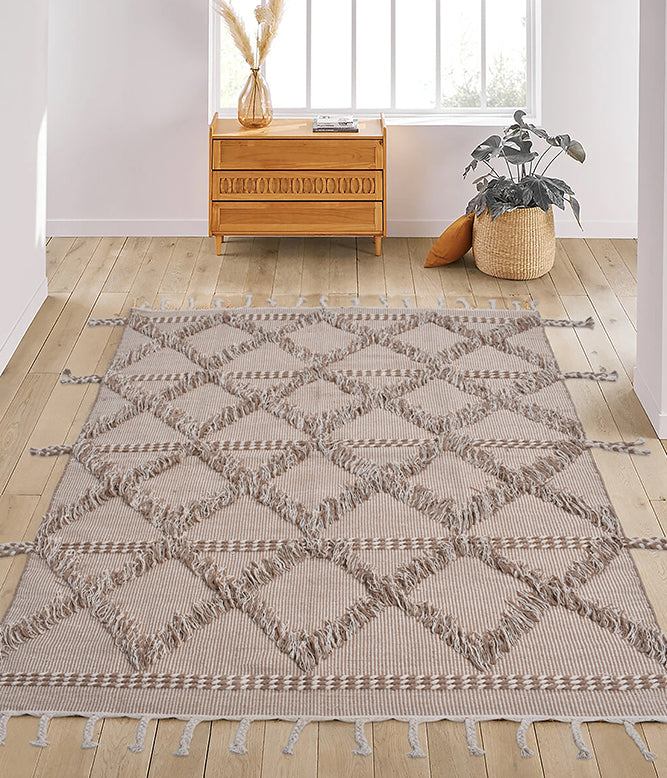 Unshorn Rug With Braids (Large)