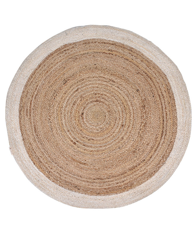 Colour Band Jute Rug (OffWhite) - TGW