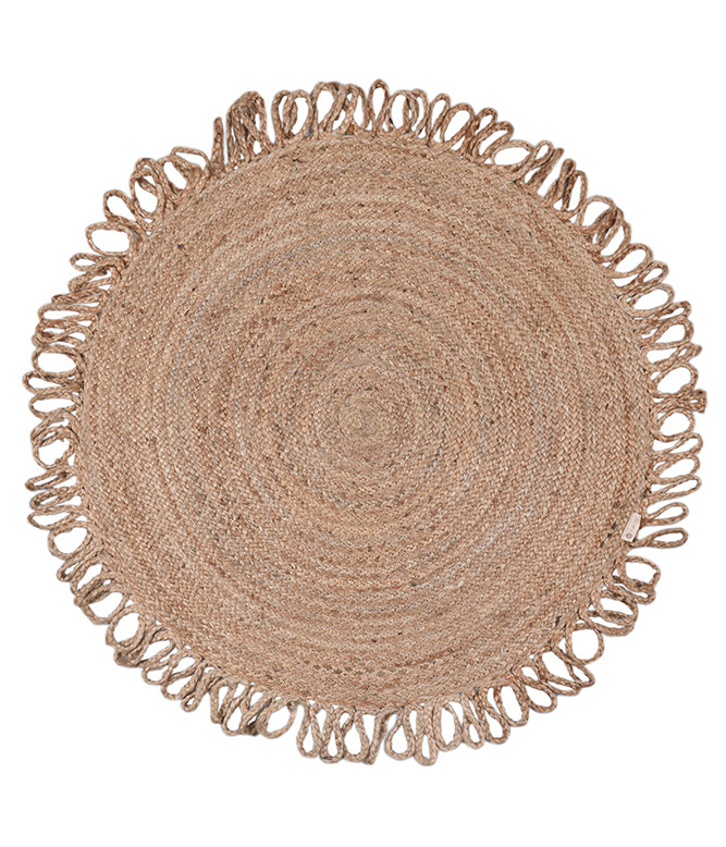 Round Braided Ends Jute Rug (SMALL) - TGW