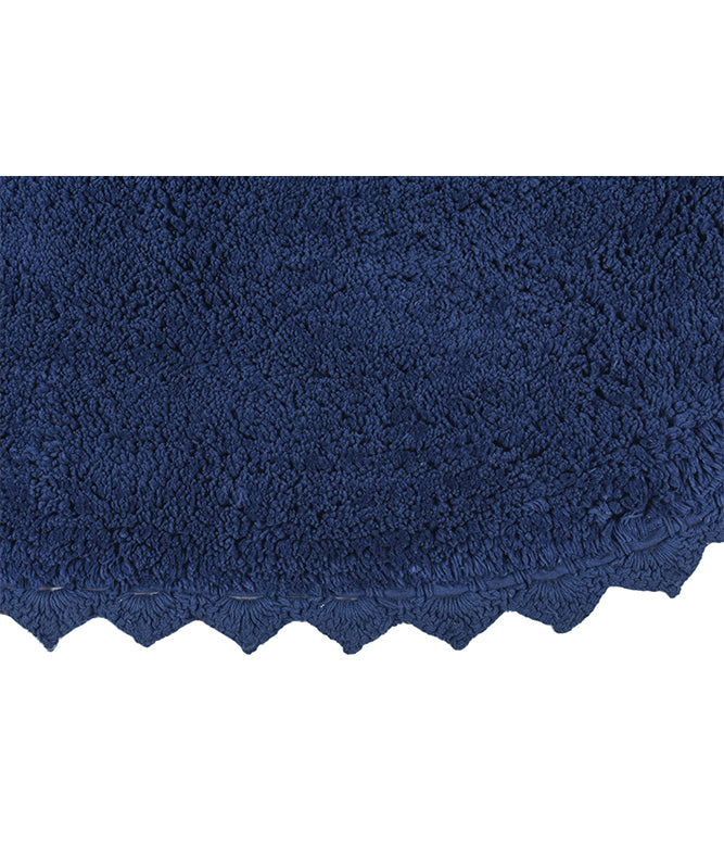 CLOUD WALK OVAL BATH MAT - BLUE - TGW