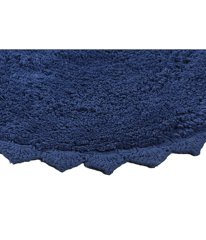 CLOUD WALK OVAL BATH MAT - BLUE - TGW