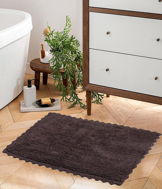 CLOUD WALK RECTANGLE BATH MAT - BROWN - TGW