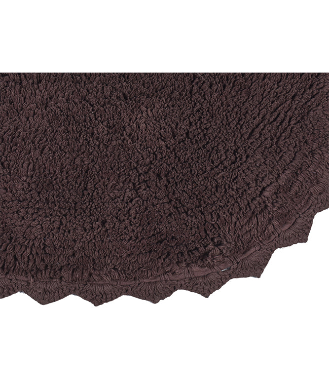 CLOUD WALK OVAL BATH MAT - BROWN - TGW