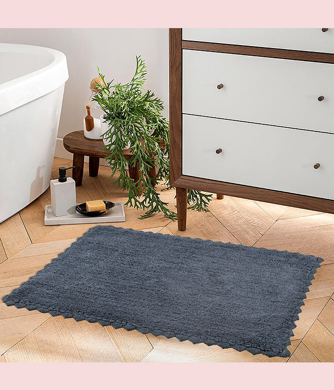 CLOUD WALK RECTANGLE BATH MAT - DARK GREY - TGW