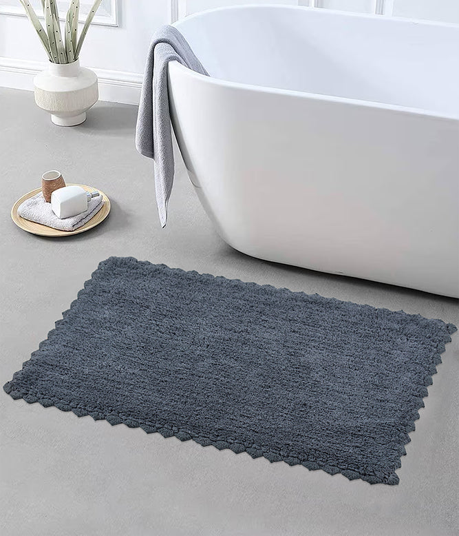 CLOUD WALK RECTANGLE BATH MAT - DARK GREY - TGW