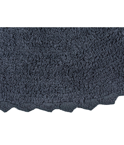 CLOUD WALK OVAL BATH MAT - DARK GREY - TGW