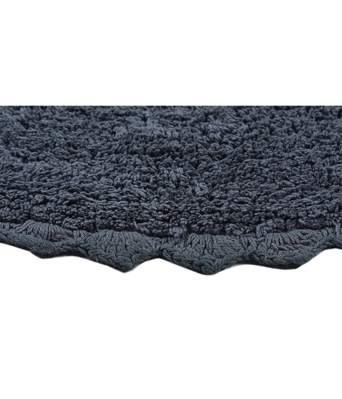 CLOUD WALK OVAL BATH MAT - DARK GREY - TGW