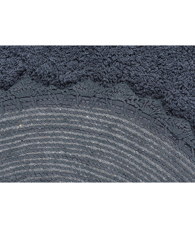 CLOUD WALK OVAL BATH MAT - DARK GREY - TGW