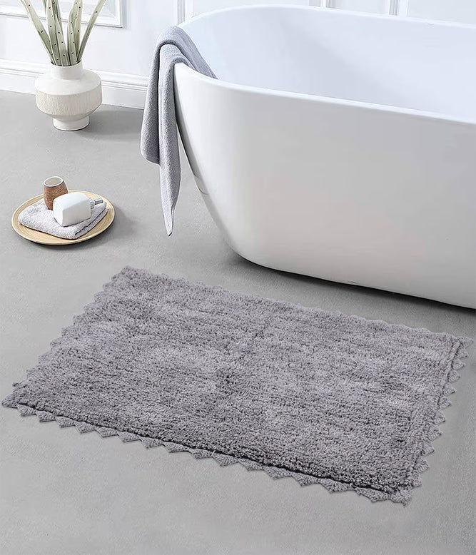 CLOUD WALK RECTANGLE BATH MAT - LIGHT GREY - TGW