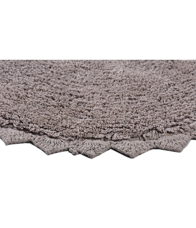 CLOUD WALK OVAL BATH MAT - BEIGE - TGW