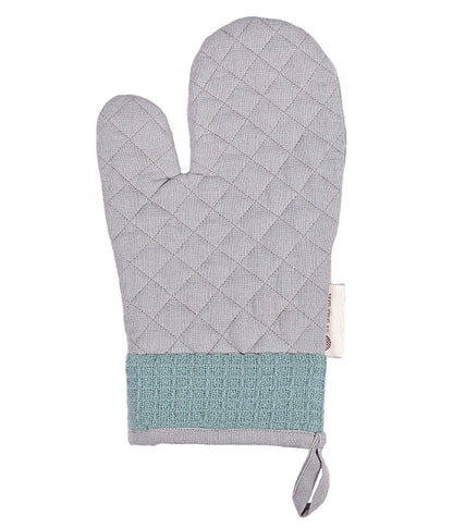 Culinary Companions - Chic Grey &amp; Green Glove &amp; Pot Holder combo - TGW