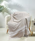 Classic Beige & White Throw - TGW