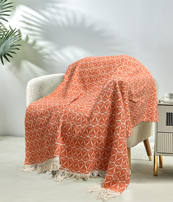 Whimsy Orange Throw - TGW