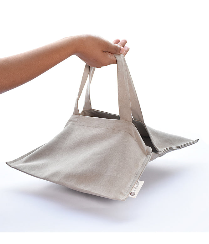 Solid Pot Luck Bag - Beige