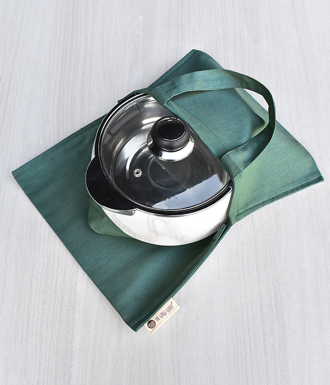 Solid Pot Luck Bag - Emerald Green