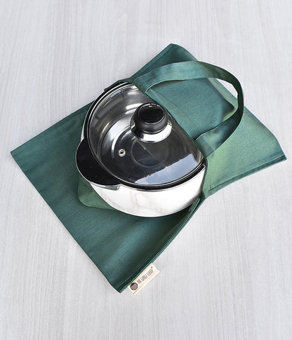 Solid Pot Luck Bag - Emerald Green