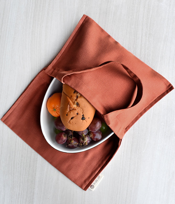 Solid Pot Luck Bag - Dark Rusty Peach