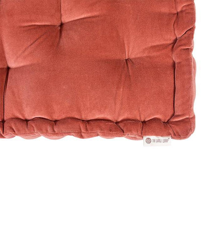 Colour Blocking Velvet Mattress (Rust) - TGW