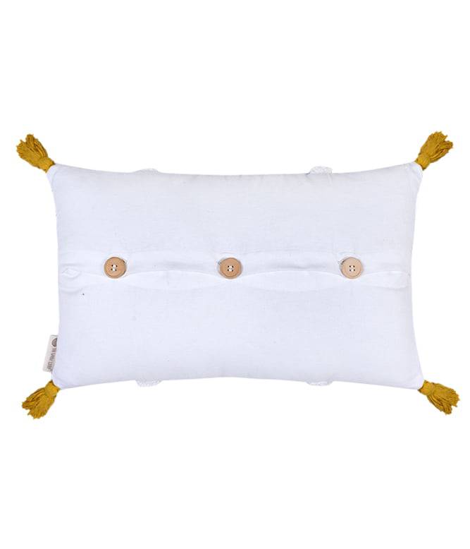 Atrisuta Fringed Cushion Cover (Camel Yellow) - TGW