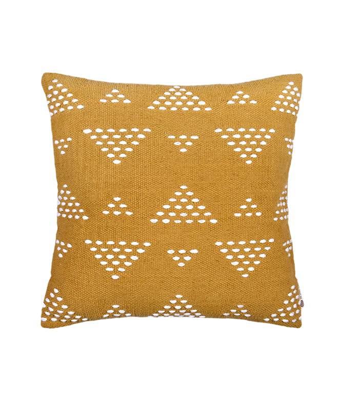 Atrisuta solids Cushion Cover (Camel Yellow) - TGW