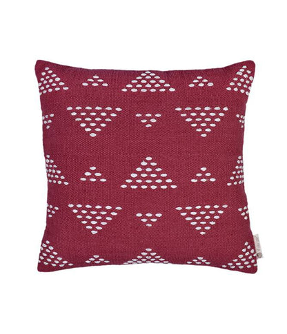 Atrisuta solids Cushion Cover (Muted Scarlet) - TGW