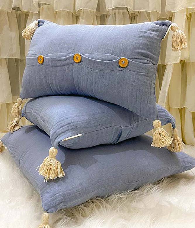 Chiffon Blue Cushion Cover - TGW
