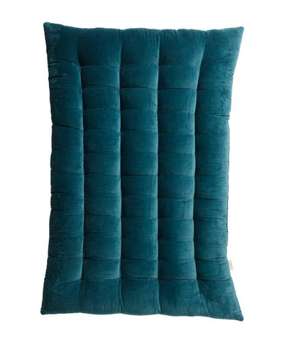 Colour Blocking Velvet Futon (Teal) - TGW