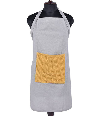 Culinary Companions - Chic Grey &amp; Ochre Apron - TGW