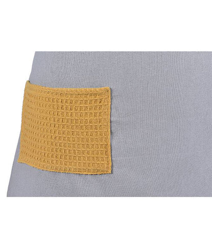 Culinary Companions - Chic Grey &amp; Ochre Waist Apron - TGW