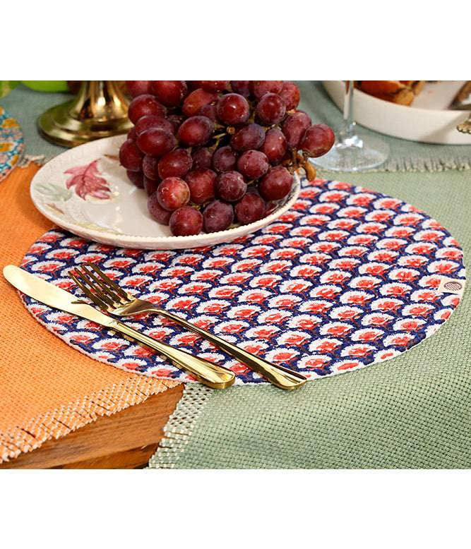 Ditsy Redupple Round Mat - set of 2 - TGW