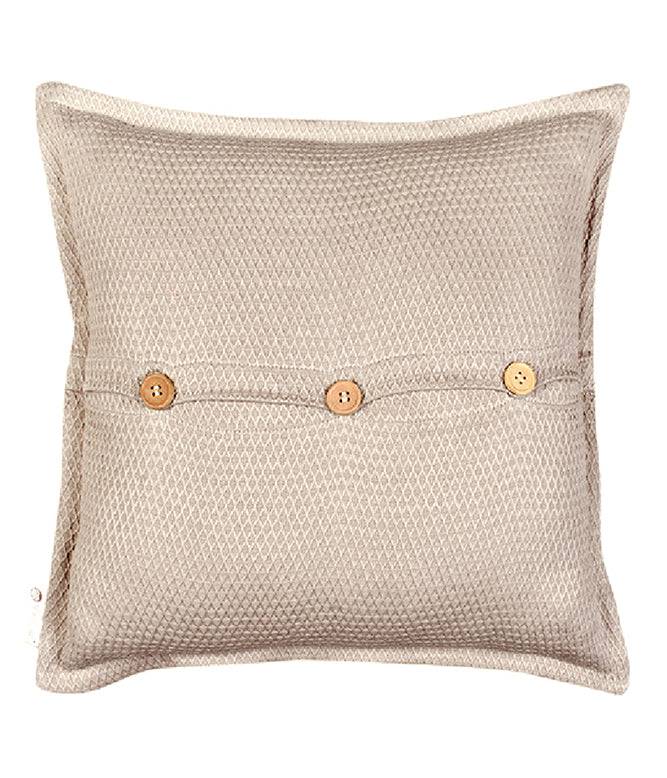 Intertwined beige cushion cover - TGW