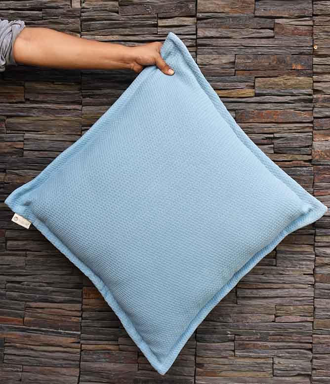 Intertwined Blue Cushion Cover - TGW