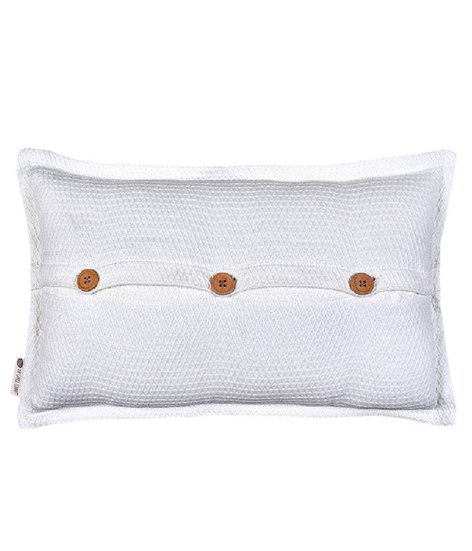 Intertwined white cushion cover - TGW