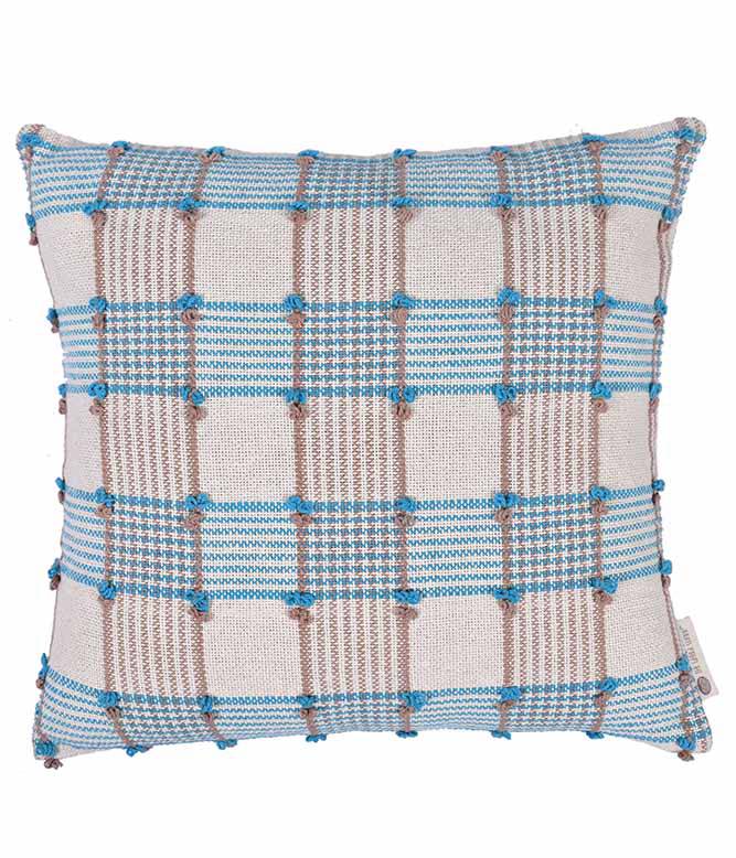 Loop story Teal Cushion Cover - TGW