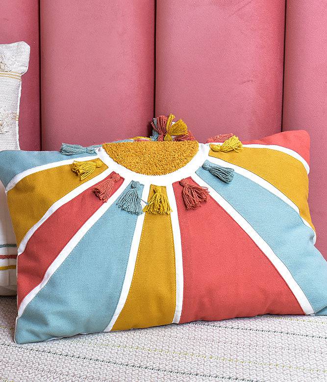 RAINBOW SUNBEAM LUMBAR CUSHION COVER - TGW