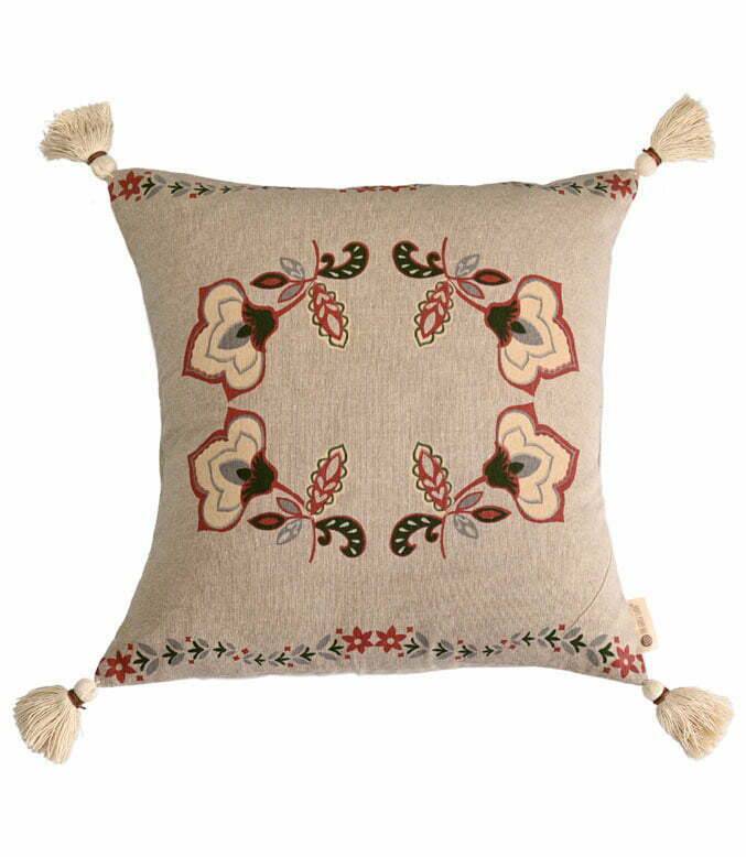 Ruhe Floral Printed Cushion Cover - TGW