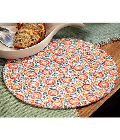 Tangerine Round Mat - set of 2 - TGW