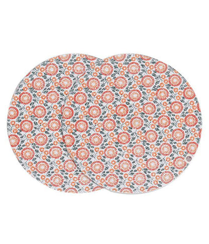 Tangerine Round Mat - set of 2 - TGW