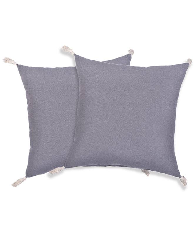 The Greige Warp 100% Cotton Cushion with Filling (Set of 2) - TGW