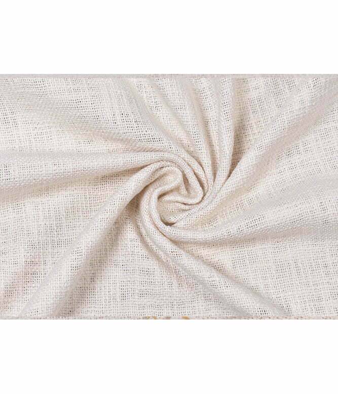 Top Stitch Perfect Beige Tasseled Throw - TGW