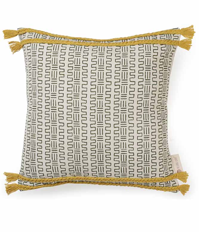 Vivacious Lines Braided Ribs Cushion Cover - TGW