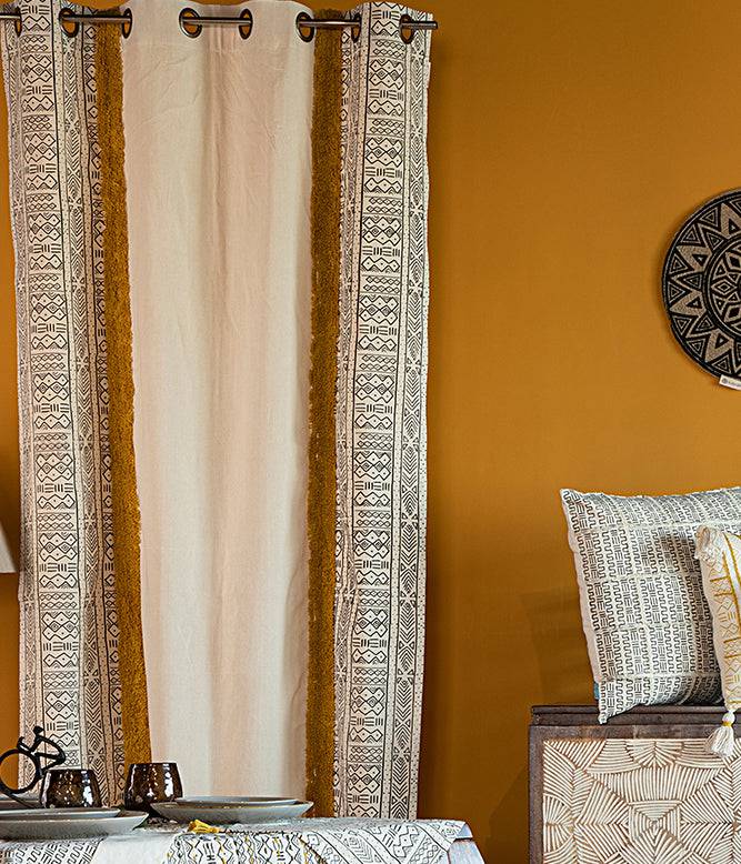 Vivacious Lines Tufted Curtain - TGW