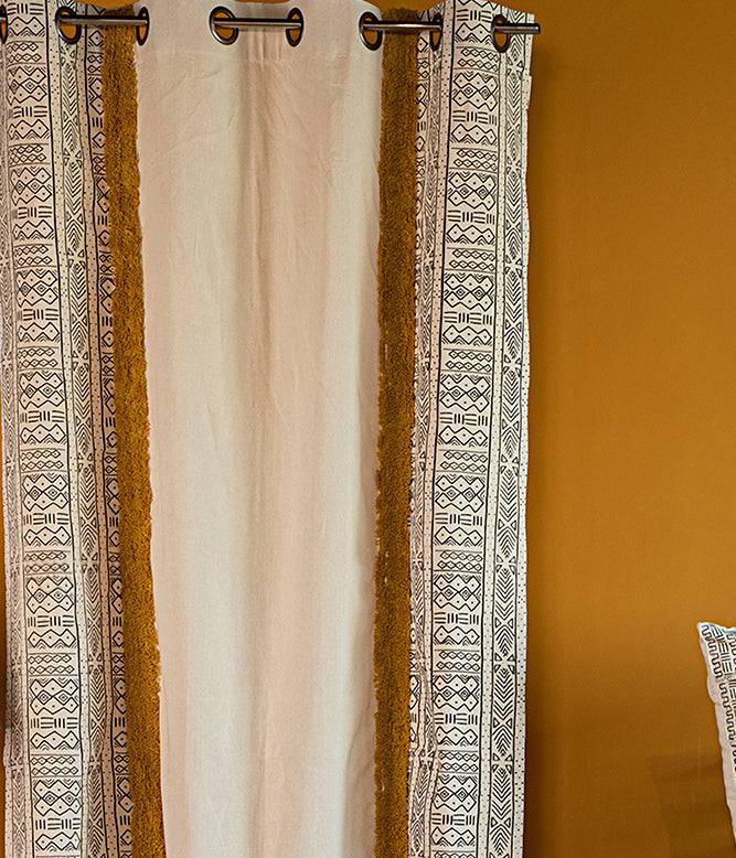 Vivacious Lines Tufted Curtain - TGW