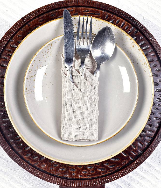 Willow Linen Napkin Set of 4 (Crusade) - TGW